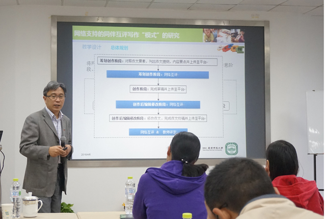 张义兵教授专题讲座《《走向知识创新学习——以“网络支持下的同伴互评写作模式”为例》》 张义兵教授专题讲座《《走向知识创新学习——以“网络支持下的同伴互评写作模式”为例》》
